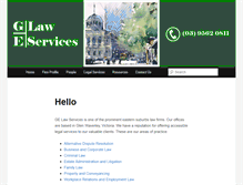 Tablet Screenshot of gelawyers.com.au